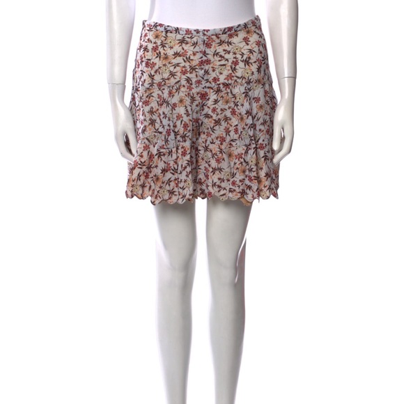 NWT CHLOE Floral-Print Viscose Shorts FR36 - Picture 3 of 8